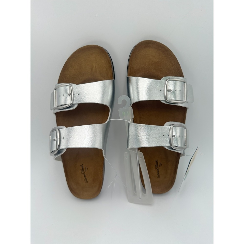 Universal Thread Devin Two-Band Footbed Sandal Silver Size 9.5 NWT‎ - Picture 4 of 9